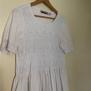 white vintage bryn connelly dress